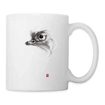 Sketchy Ostrich - Mug - white - Right