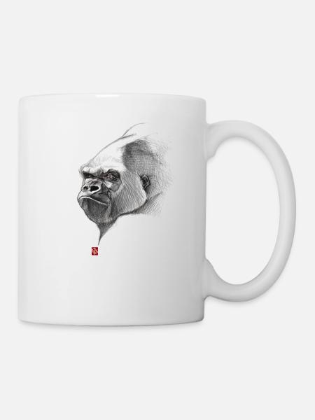 Sketchy Gorilla - Mug - white