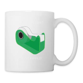 Avez-vous de la bande? Parce que je suis déchiré! Fitness déchiqueté - Mug blanc - blanc - Droite