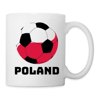 Poland ball with text Poland Gift Sport - Mug - white - Right