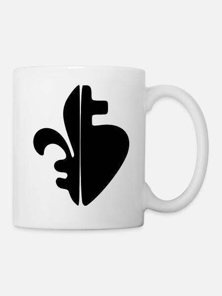 Sacre-Coeur & Fleur de Lys - Mug blanc - blanc