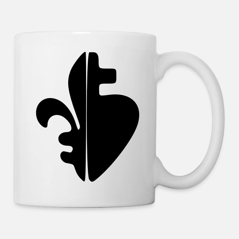 Sacre-Coeur & Fleur de Lys - Mug - white