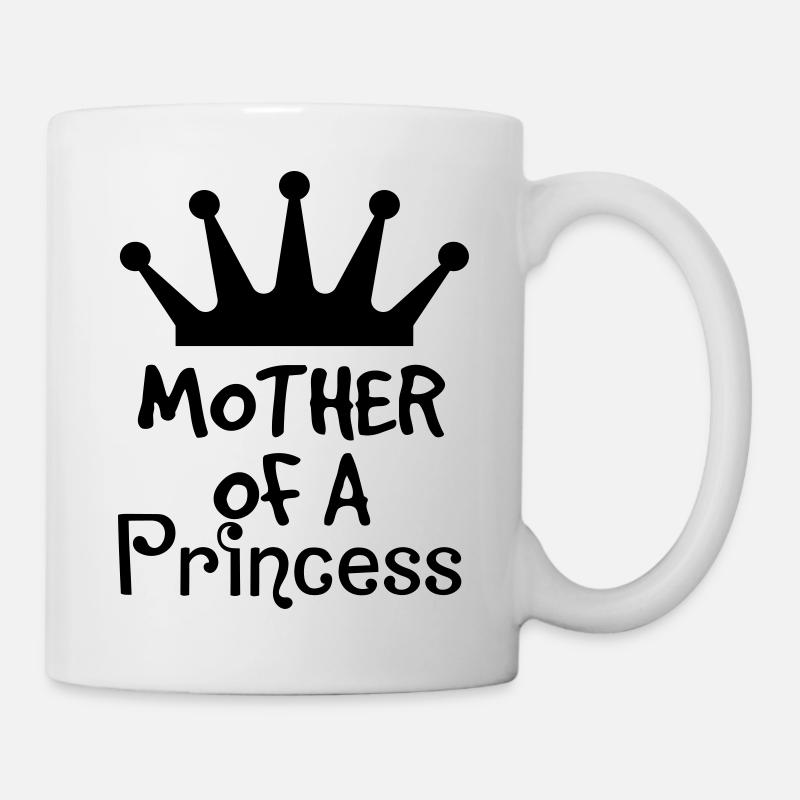 Mutter Prinzessin Mama Tochter Kind Muttertag - Tasse - Weiß