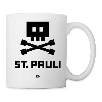 A-207 St. Pauli Totenkopf - Tasse - Weiß - Rechts