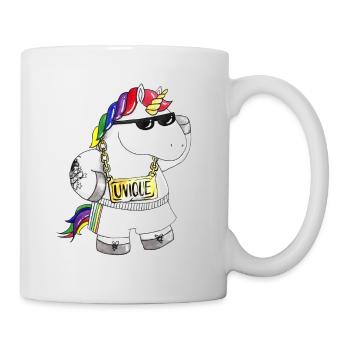 Licorne de dessin animé unique - Mug blanc - blanc - Droite