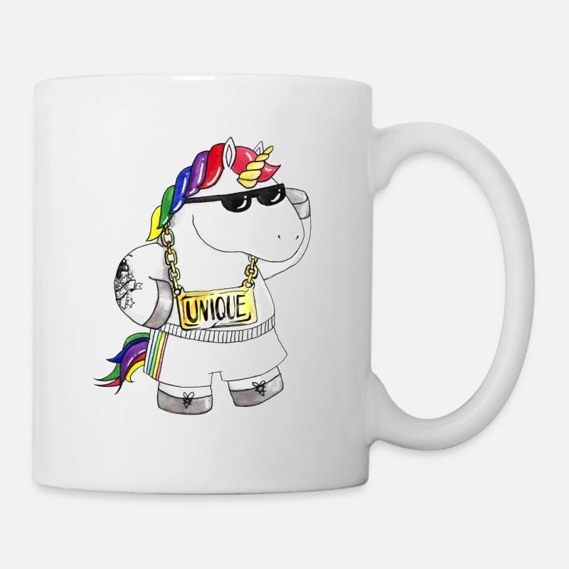 Unique cartoon unicorn - Mug - white