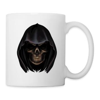 Tête de faucheuse - Mug blanc - blanc - Droite