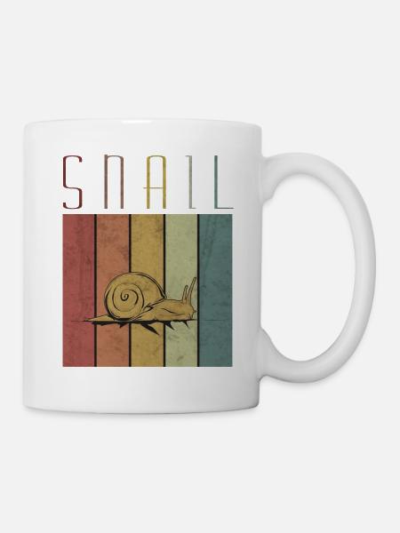 Schnecke - Tasse - Weiß