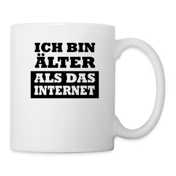 Ich bin Älter als das Internet - Tasse - Weiß - Rechts