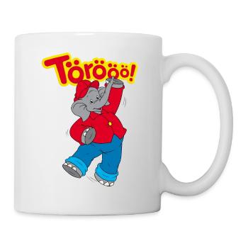 Benjamin Blümchen tanzt und lacht Törööö! - Tasse - Weiß - Rechts