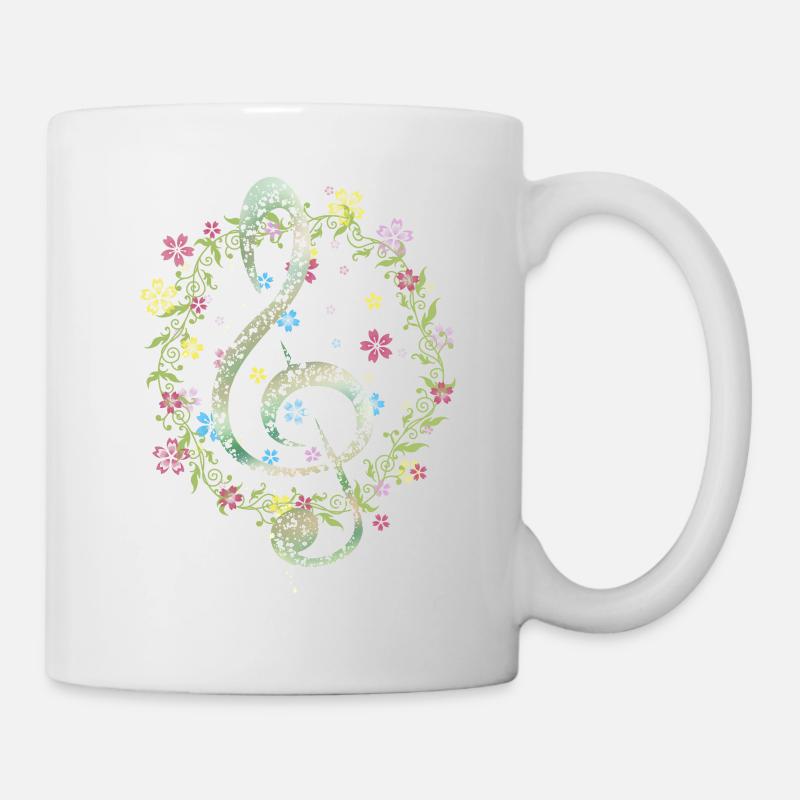 Musiknote - Tasse - Weiß