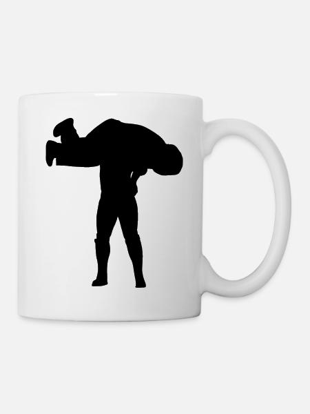 Lutteur catcheur Wrestling Catchen Sport - Mug blanc - blanc