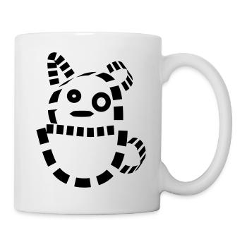 Katze Hund Kätzchen cat süß schmusekatze Geschenk - Tasse - Weiß - Rechts