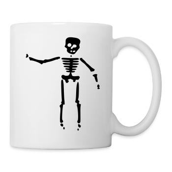 skull bones - Mug - white - Right