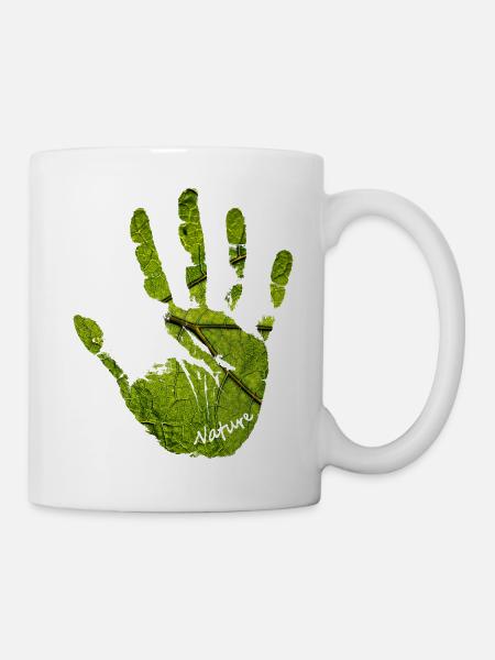 Hand nature - Mug - white