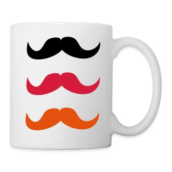Moustaches pour l'Allemagne - Mug blanc - blanc - Droite