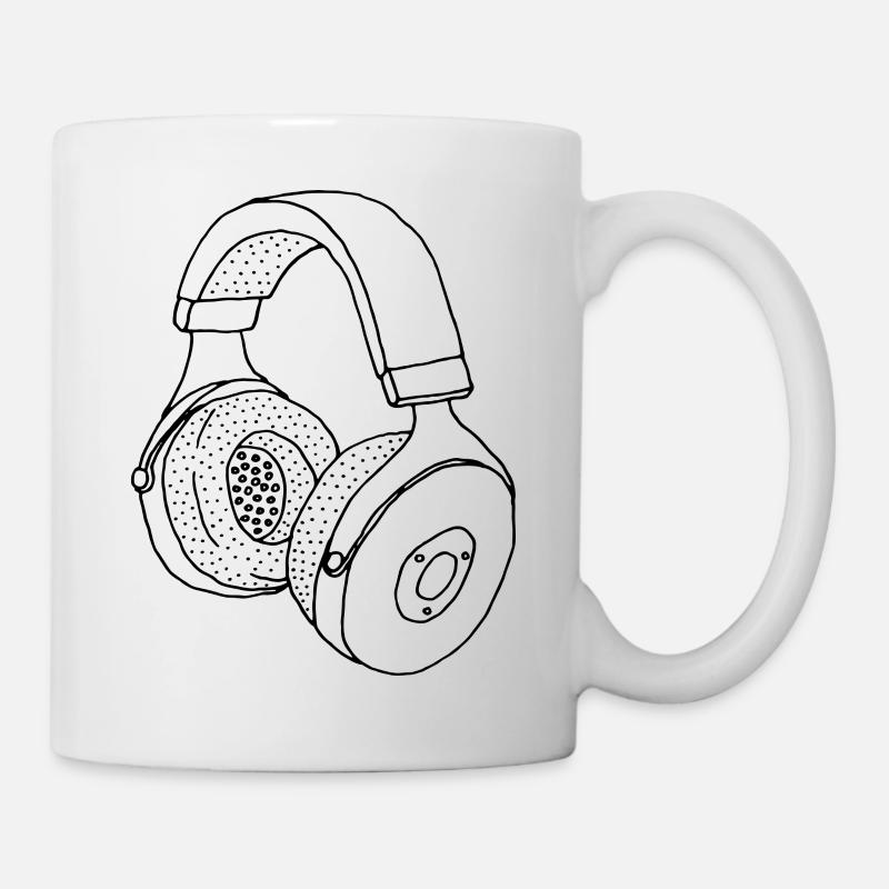 Kopfhörer - Tasse - Weiß