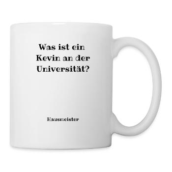 Kevin at the University - Kevin Spruch - Mug - white - Right