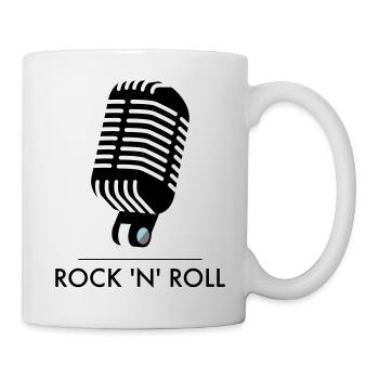 Old School Mic - Rock 'n' Roll - Mug - white - Right
