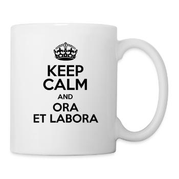 Bleib ruhig und jetzt und labora 2N - Tasse - Weiß - Rechts