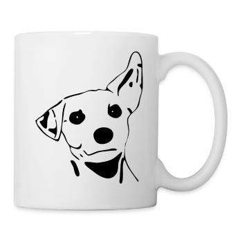 Chien, attentionné, cadeau, idée - Mug blanc - blanc - Droite