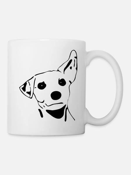 Dog, attentive, gift, idea - Mug - white