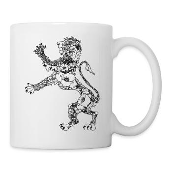 Wappen Löwe - Tasse - Weiß - Rechts