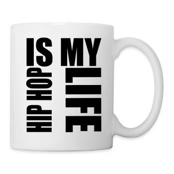 hip hop is my life - Tasse - Weiß - Rechts