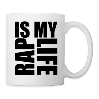 rap is my life - Mug - white - Right