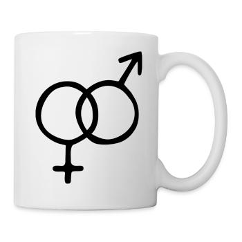 Gender Symbol - Tasse - Weiß - Rechts