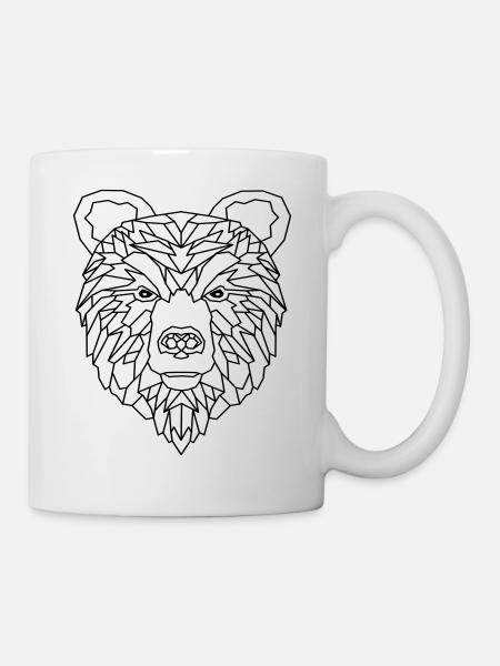 Bear Geometric - Mug - white
