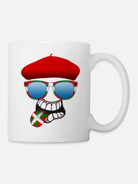 basque smiley 6 - Mug blanc - blanc