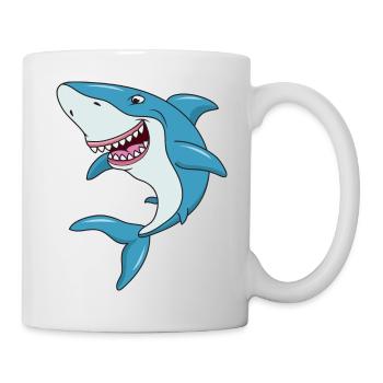 Haifisch Hai - Tasse - Weiß - Rechts