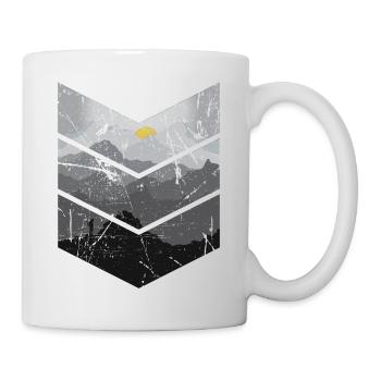Vintage Berge - Tasse - Weiß - Rechts