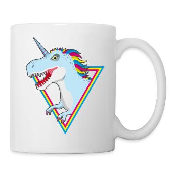 Unicorn Tyrannosaurus / T-Rex / Unicornosaurus Rex - Mug - white - Right