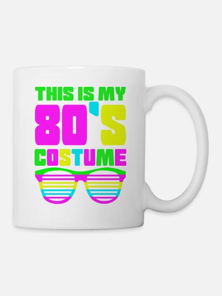 Bouton de bain des années 80 - Mug blanc - blanc