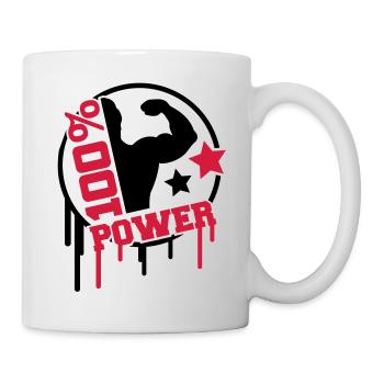 power_100_splat_co2 - Mug blanc - blanc - Droite