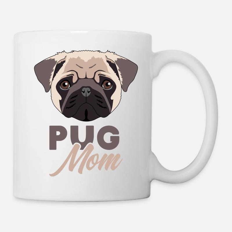 Pug Mom - Great for any pug lover gift - Mug - white