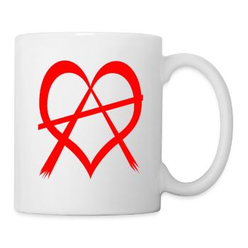 love anarchy red - Tasse - Weiß - Rechts