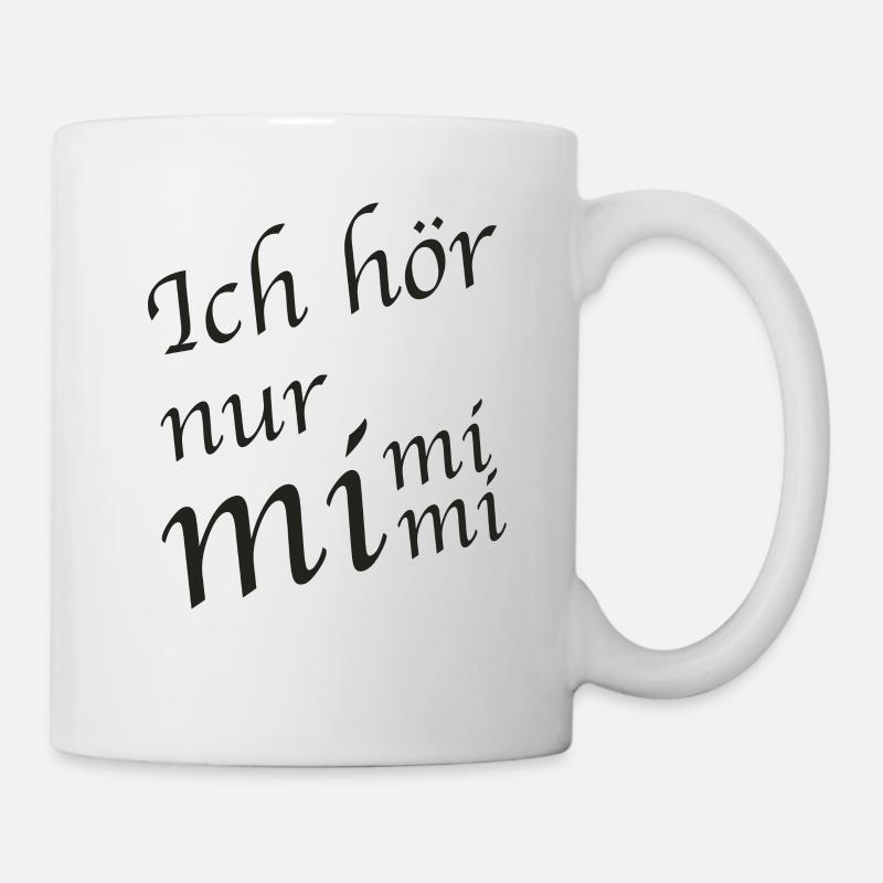 J'écoute seulement mimimi - Mug blanc - blanc