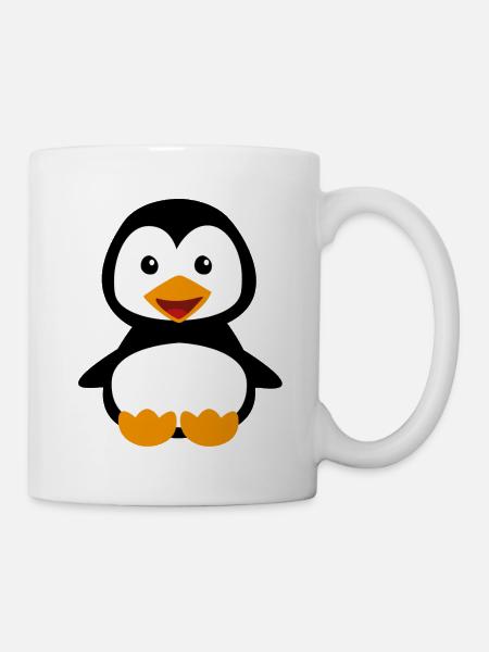 manchot - Mug blanc - blanc