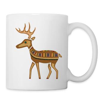 Reh - Tasse - Weiß - Rechts