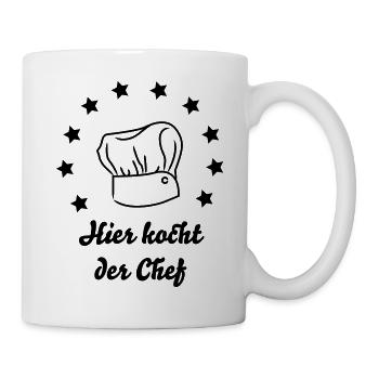 Hier kocht der Chef - Tasse - Weiß - Rechts