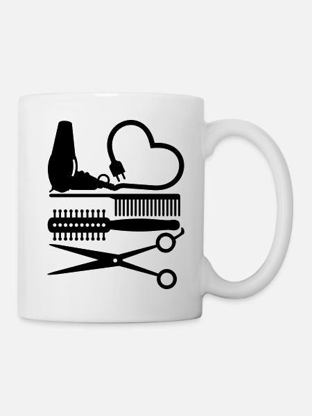 outils Outils coiffeur / coiffure (salon de - Mug blanc - blanc