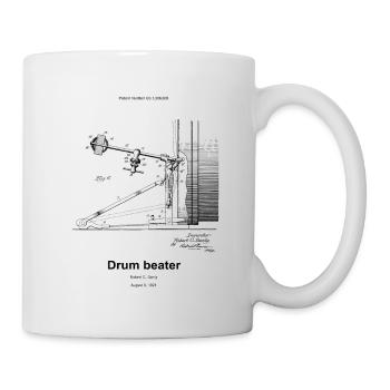 Drum beater - Tasse - Weiß - Rechts
