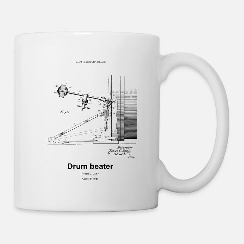 Drum beater - Tasse - Weiß
