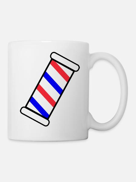 Barber Pole US style - Mug - white