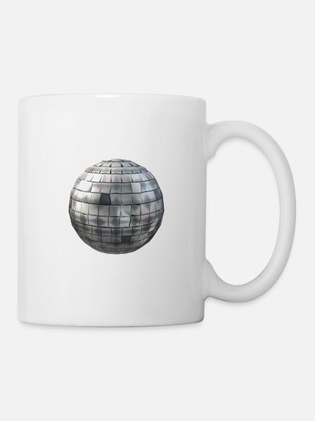 Silver disco ball - Mug - white