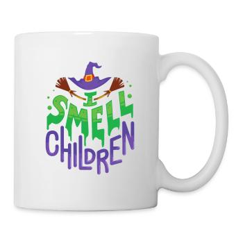 Je sens les enfants - Cadeau Sorcière d'Halloween - Mug blanc - blanc - Droite
