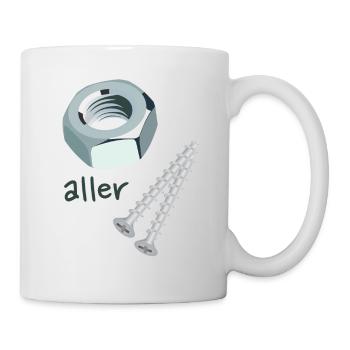 Écrou de toutes les vis - Mug blanc - blanc - Droite